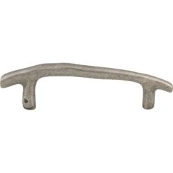 Top Knobs Twig 3-1/2 Inch Center To Center Designer Cabinet Pull From The Aspen Collection Silicon Bronze Light