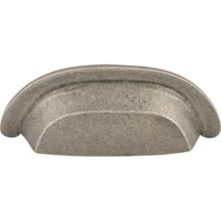 Top Knobs Cup 3 Inch Center To Center Cup Cabinet Pull From The Aspen Collection Silicon Bronze Light