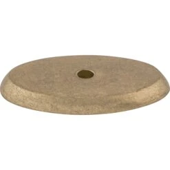 Top Knobs Oval 1-3/4 Inch Knob Backplate From The Aspen Series Light Bronze
