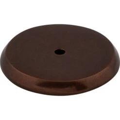 Top Knobs Rounded 1-3/4 Inch Diameter Knob Backplate From The Aspen Series Mahogany Bronze
