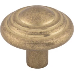 Top Knobs Button 1-3/4 Inch Mushroom Cabinet Knob From The Aspen Collection Light Bronze