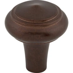 Top Knobs Peak 1-1/4 Inch Mushroom Cabinet Knob From The Aspen Collection Mahogany Bronze