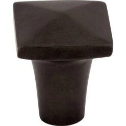 Top Knobs Square 7/8 Inch Square Cabinet Knob From The Aspen Collection Medium Bronze