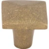 Top Knobs Square 1-1/4 Inch Square Cabinet Knob From The Aspen Collection Light Bronze