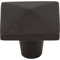 Top Knobs Square 1-1/2 Inch Square Cabinet Knob From The Aspen Collection Medium Bronze