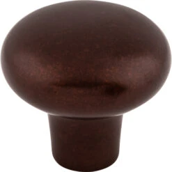 Top Knobs Rounded 1-3/8 Inch Mushroom Cabinet Knob From The Aspen Collection Mahogany Bronze