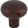Top Knobs Rounded 1-5/8 Inch Mushroom Cabinet Knob From The Aspen Collection Mahogany Bronze