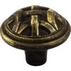 Top Knobs Celtic 1-1/4 Inch Mushroom Cabinet Knob From The Tuscany Collection Dark Antique Brass -Cabinet Hardware Store top knobs m161 4286005