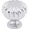 Top Knobs Melon 1-1/4 Inch Mushroom Cabinet Knob From The Somerset II Collection Polished Chrome