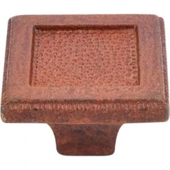 Top Knobs Square 2 Inch Square Cabinet Knob From The Britannia Collection True Rust