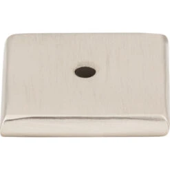 Top Knobs Square 1-1/4 Inch Knob Backplate From The Aspen II Series Brushed Satin Nickel