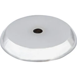 Top Knobs Rounded 1-1/4 Inch Diameter Knob Backplate From The Aspen II Series Polished Chrome