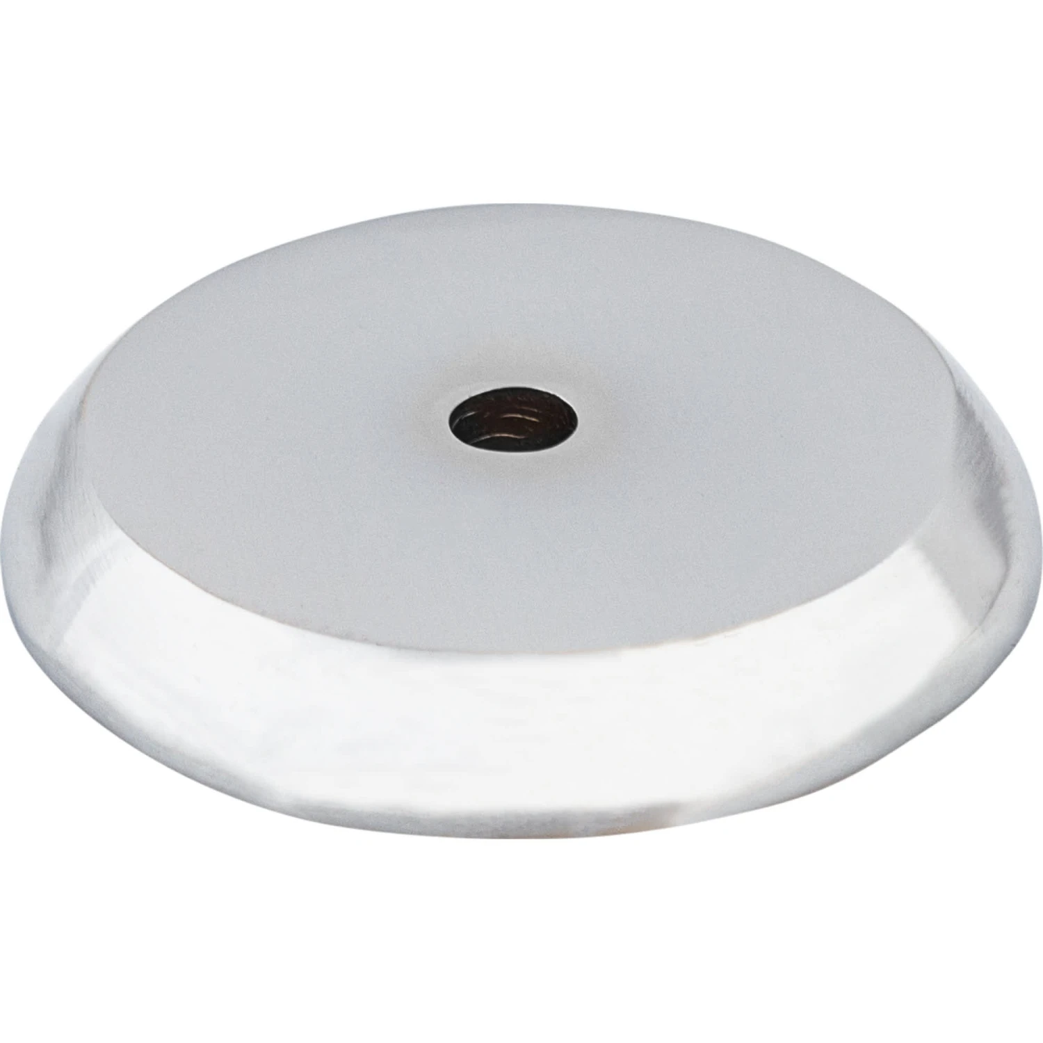 Top Knobs Rounded 1-1/4 Inch Diameter Knob Backplate From The Aspen II Series Polished Chrome 3 Top Knobs Rounded 1-1/4 Inch Diameter Knob Backplate From The Aspen II Series Polished Chrome