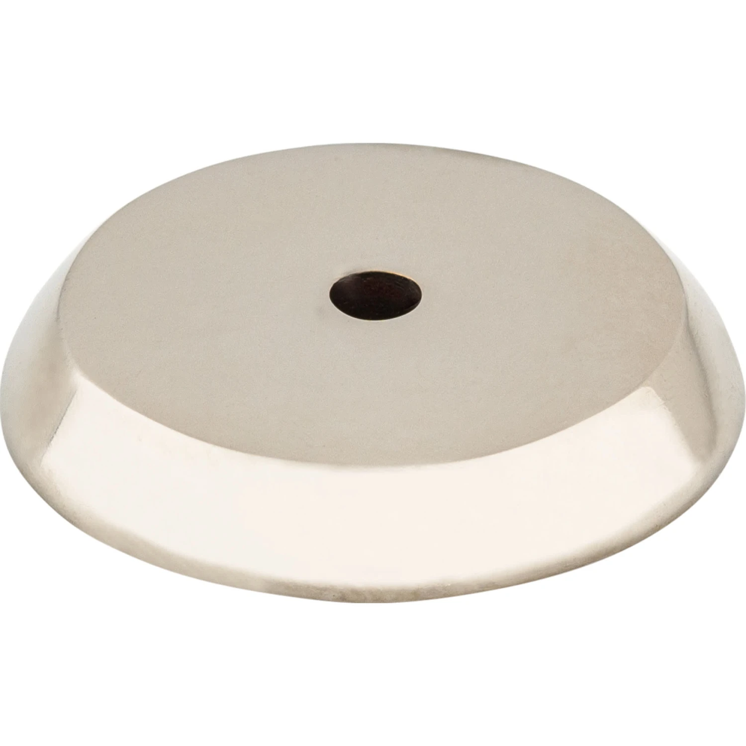 Top Knobs Rounded 1-1/4 Inch Diameter Knob Backplate From The Aspen II Series Polished Nickel 3 Top Knobs Rounded 1-1/4 Inch Diameter Knob Backplate From The Aspen II Series Polished Nickel
