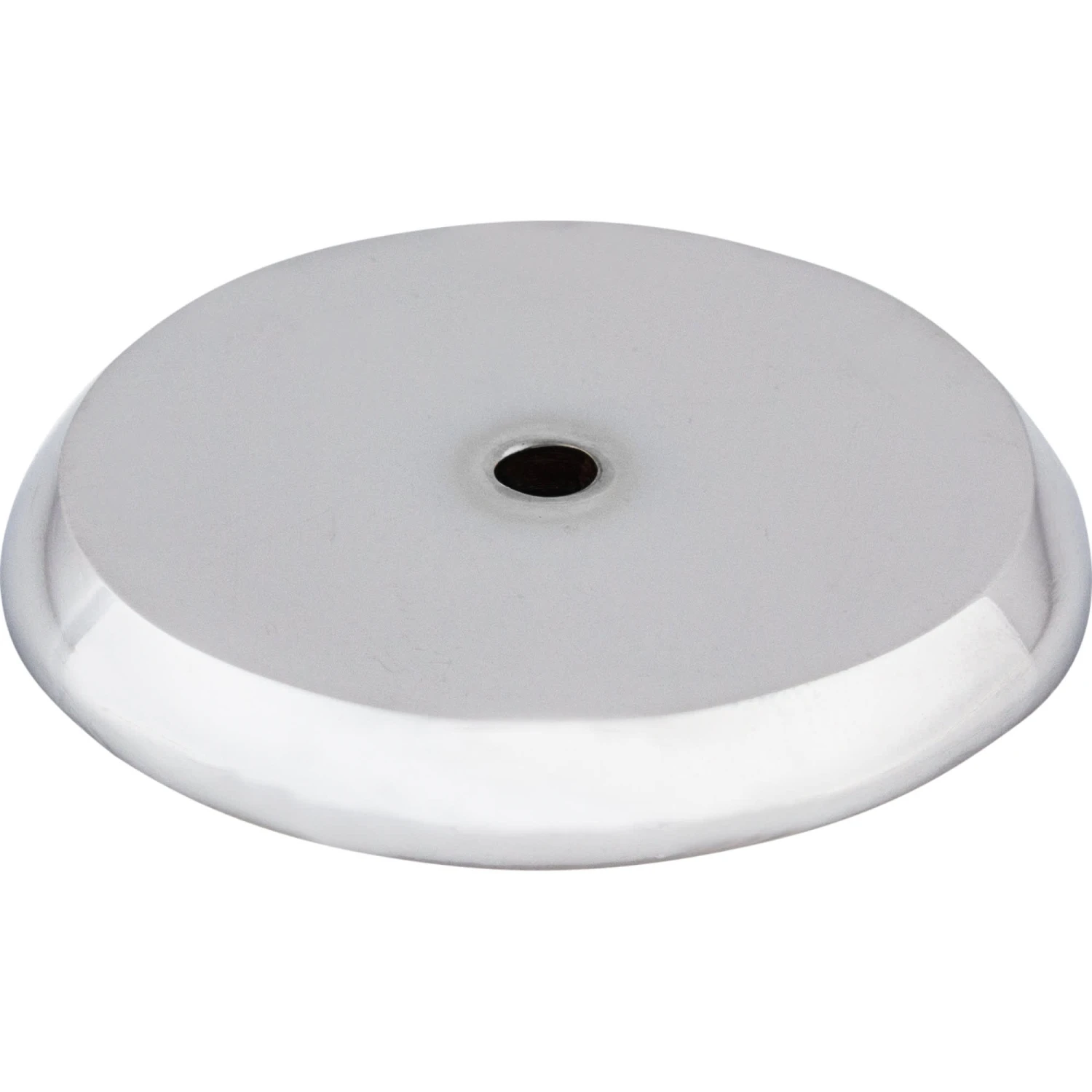 Top Knobs Rounded 1-3/4 Inch Diameter Knob Backplate From The Aspen II Series Polished Chrome 3 Top Knobs Rounded 1-3/4 Inch Diameter Knob Backplate From The Aspen II Series Polished Chrome