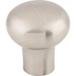 Top Knobs Rounded 7/8 Inch Mushroom Cabinet Knob From The Aspen II Collection Brushed Satin Nickel