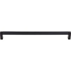 Top Knobs Bar Pulls 11-3/8 Inch Center To Center Handle Cabinet Pull Flat Black