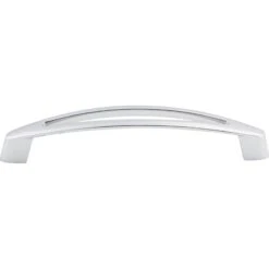 Top Knobs Verona 5-1/16 Inch Center To Center Handle Cabinet Pull From The Nouveau Collection Polished Chrome