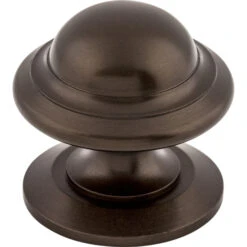 Top Knobs Empress 1-3/8 Inch Mushroom Cabinet Knob From The Britannia Collection Oil Rubbed Bronze
