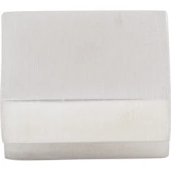 Top Knobs Square 1 Inch Long Finger Cabinet Pull From The Stainless Collection Brushed Stainless Steel