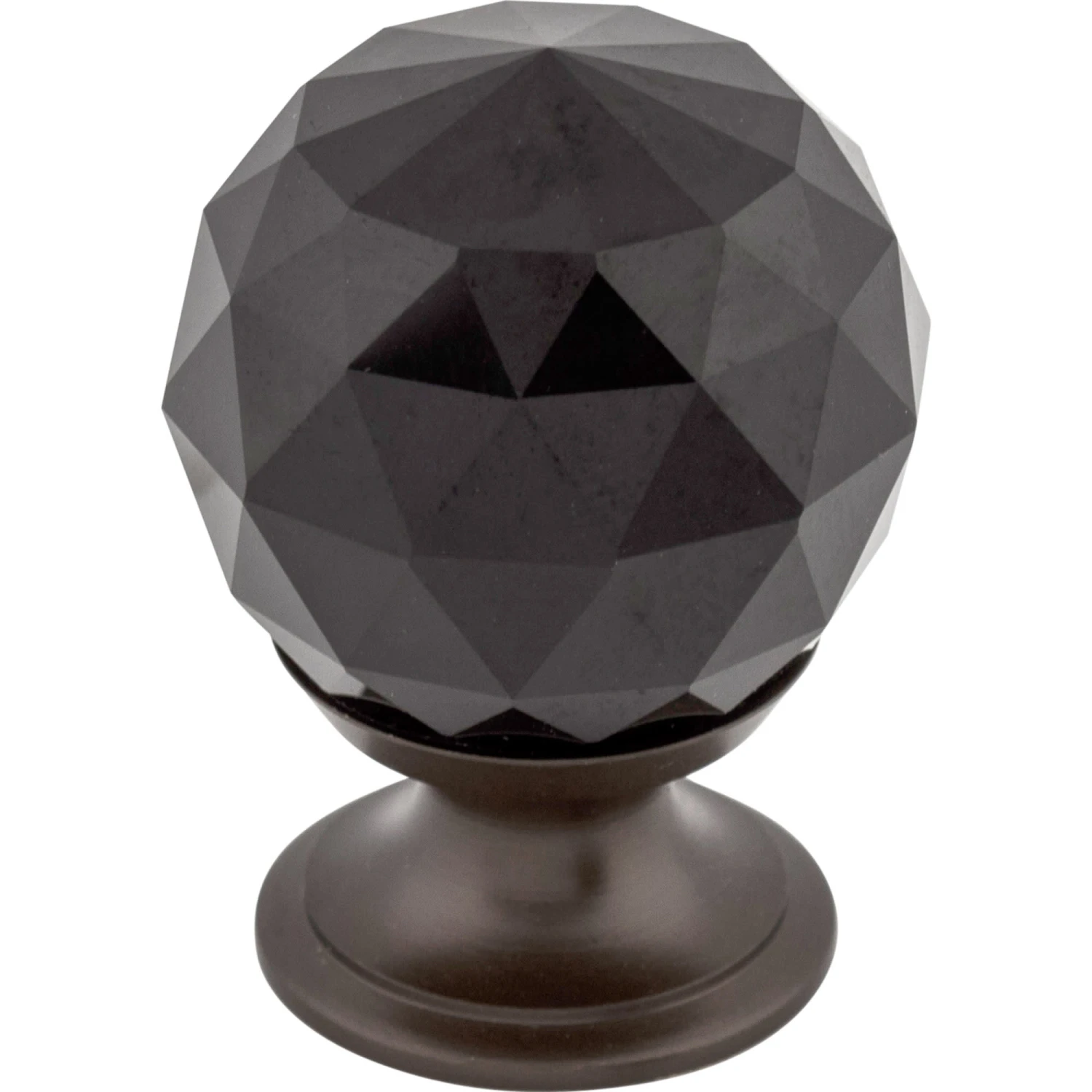 Top Knobs Black 1-1/8 Inch Round Cabinet Knob From The Crystal Collection Oil Rubbed Bronze 3 Top Knobs Black 1-1/8 Inch Round Cabinet Knob From The Crystal Collection Oil Rubbed Bronze