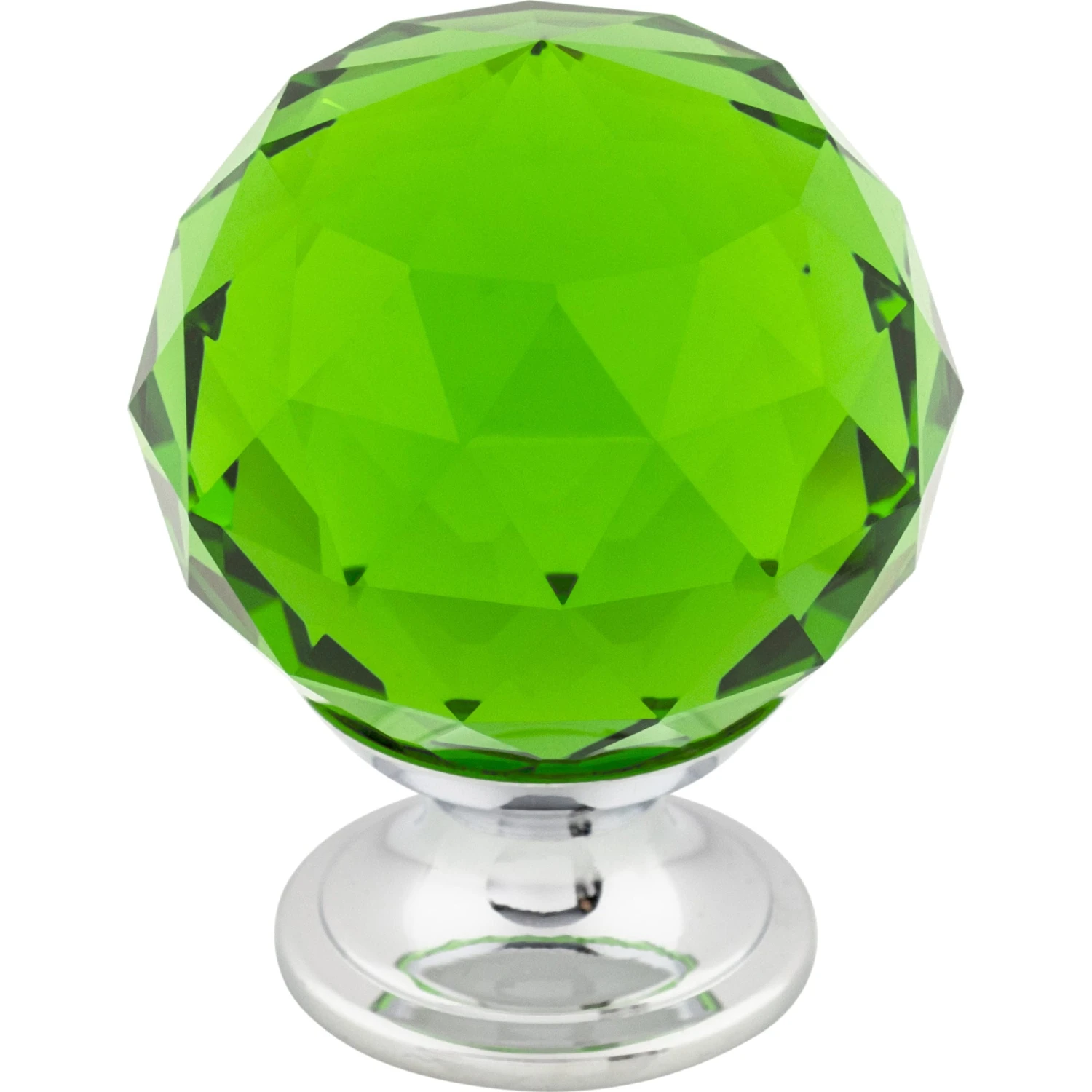 Top Knobs Green 1-3/8 Inch Round Cabinet Knob From The Crystal Collection Polished Chrome 3 Top Knobs Green 1-3/8 Inch Round Cabinet Knob From The Crystal Collection Polished Chrome