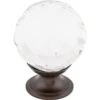 Top Knobs Clear 1-3/8 Inch Round Cabinet Knob From The Crystal Collection Oil Rubbed Bronze -Cabinet Hardware Store top knobs tk126orb 4286005