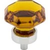 Top Knobs Wine 1-3/8 Inch Geometric Cabinet Knob From The Crystal Collection Polished Chrome / Wine -Cabinet Hardware Store top knobs tk138pc 4286005