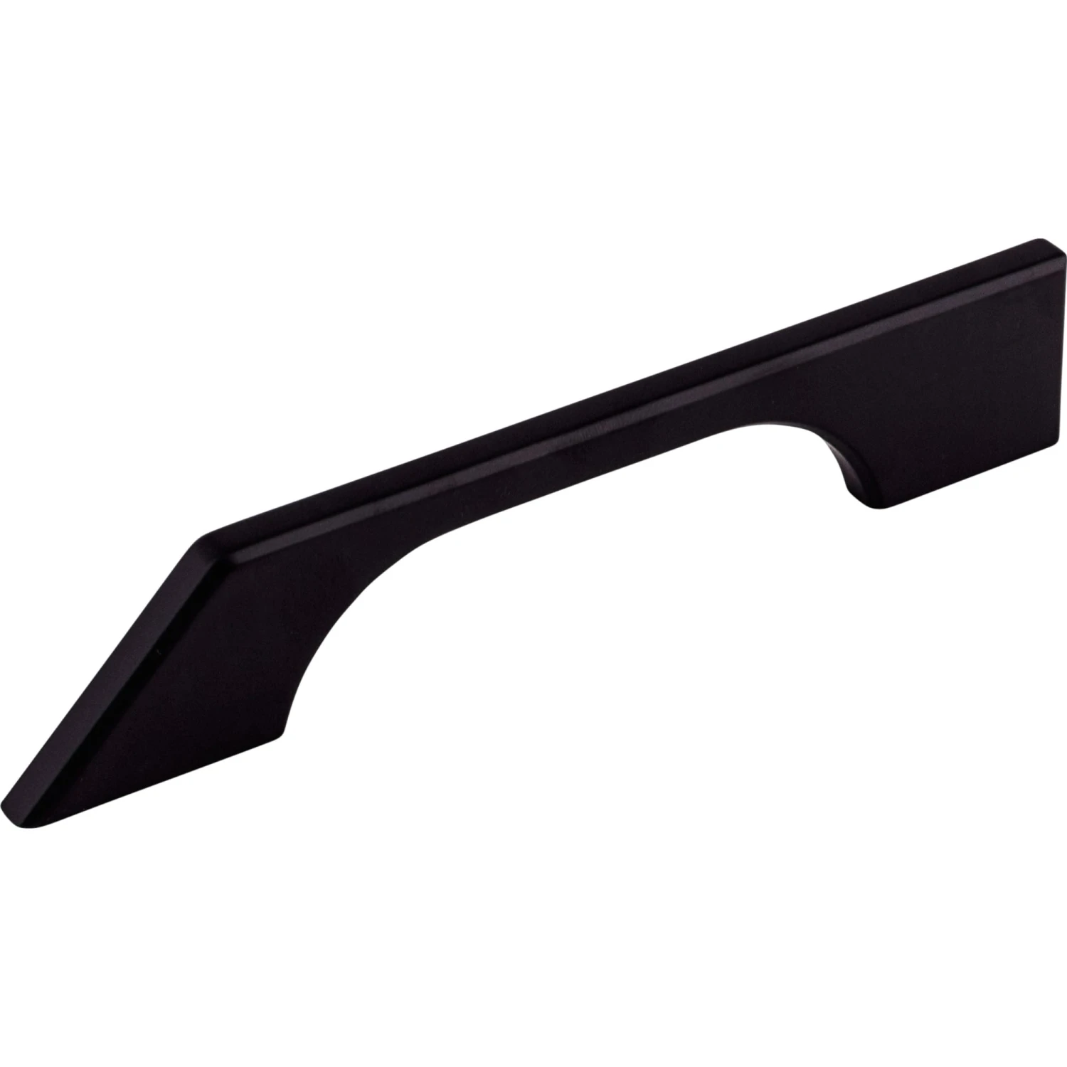 Top Knobs Tapered 5 Inch Center To Center Handle Cabinet Pull From The Sanctuary Collection Flat Black 5 Top Knobs Tapered 5 Inch Center To Center Handle Cabinet Pull From The Sanctuary Collection Flat Black - Image 3