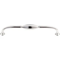 Top Knobs Chareau 8-13/16 Inch Center To Center Handle Cabinet Pull Polished Chrome
