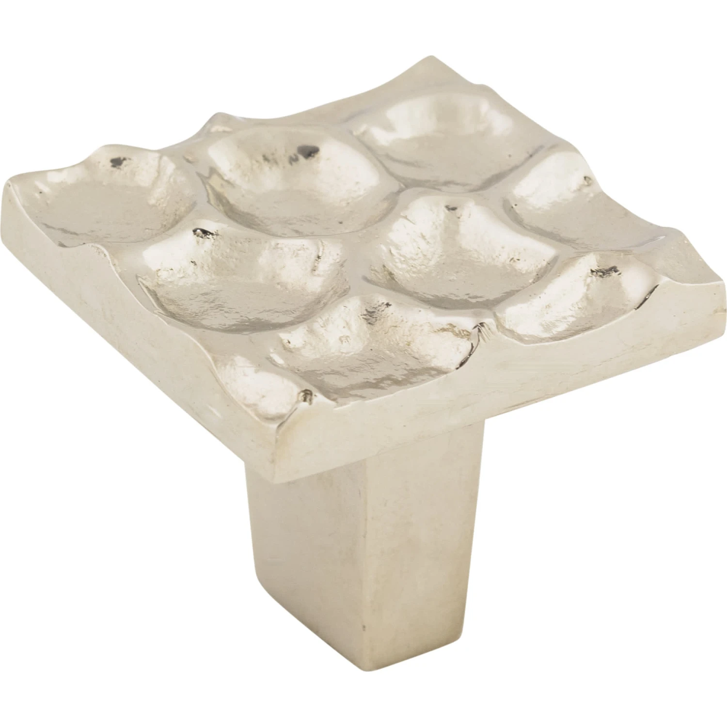 Top Knobs Cobblestone 1-3/8 Inch Square Cabinet Knob Coal Black 4 Top Knobs Cobblestone 1-3/8 Inch Square Cabinet Knob Coal Black - Image 2