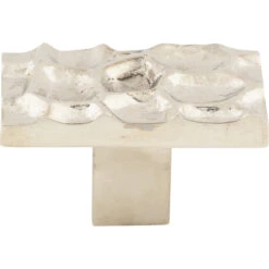 Top Knobs Cobblestone 1-7/8 Inch Rectangular Cabinet Knob Polished Nickel
