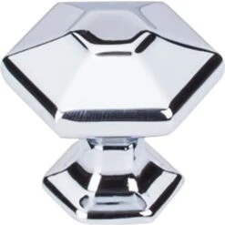 Top Knobs Spectrum 1-1/8 Inch Geometric Cabinet Knob From The Transcend Collection Polished Chrome