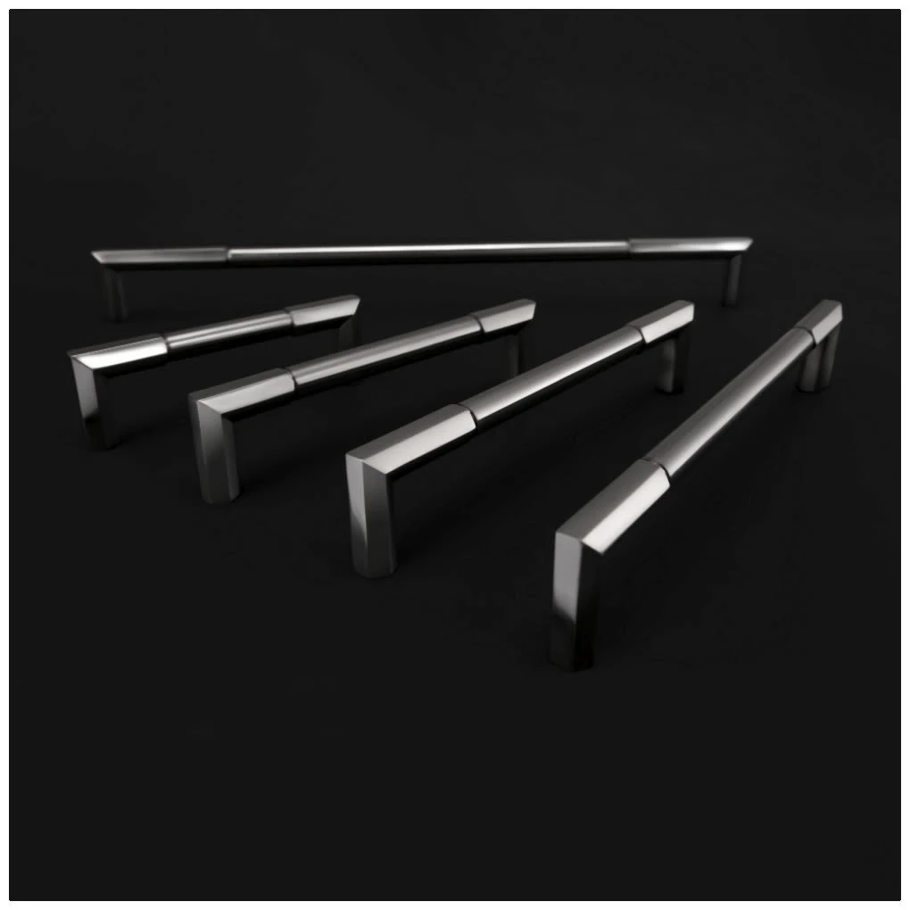 Vesta Fine Hardware Identity Solid Brass 7-9/16 " Center To Center Urban Modern Split Design Cabinet Handle / Drawer Pull Brushed Satin Nickel 18 Vesta Fine Hardware Identity Solid Brass 7-9/16 " Center To Center Urban Modern Split Design Cabinet Handle / Drawer Pull Brushed Satin Nickel - Image 16