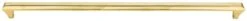 Vesta Fine Hardware Alston Solid Brass 18 Inch Center To Center Handle Appliance Pull Unlacquered Brass