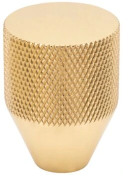 Vesta Fine Hardware Beliza Solid Brass 1" Cone Diamond Knurled Button Cabinet Knob / Drawer Knob Polished Nickel -Cabinet Hardware Store vesta fine hardware v7407pb 1553461